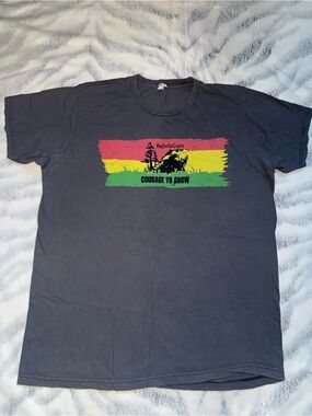 'Courage to Grow' Graphic Tee - Black